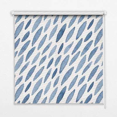Roller blind for large window Painted grains