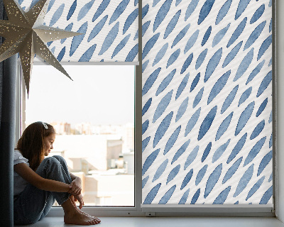 Roller blind for large window Painted grains