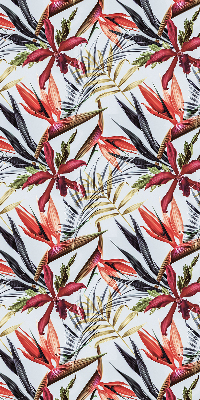 Roller blind for large window Exotic leaves