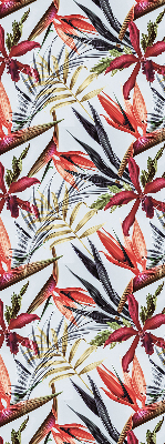 Roller blind for large window Exotic leaves