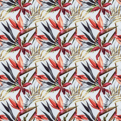 Roller blind for large window Exotic leaves