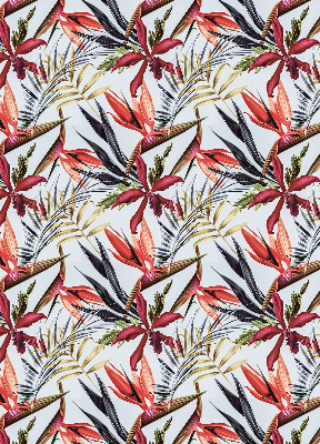 Roller blind for large window Exotic leaves