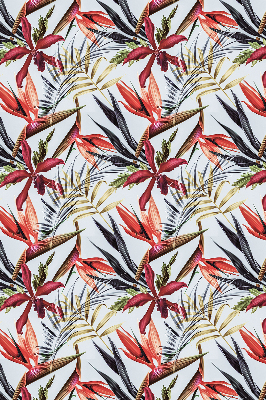 Roller blind for large window Exotic leaves