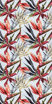 Roller blind for large window Exotic leaves
