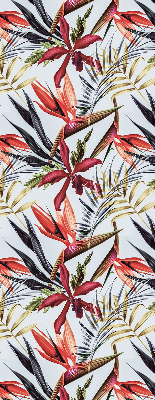 Roller blind for large window Exotic leaves