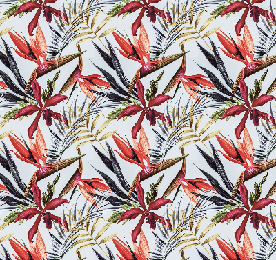 Roller blind for large window Exotic leaves