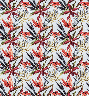 Roller blind for large window Exotic leaves