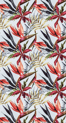 Roller blind for large window Exotic leaves