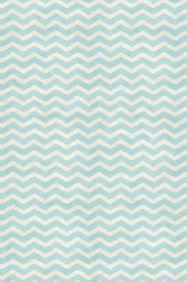 Roller blind for large window blue zigzags pattern