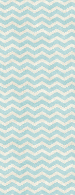 Roller blind for large window Blue zigzags