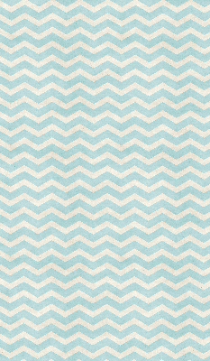 Roller blind for large window blue zigzags pattern