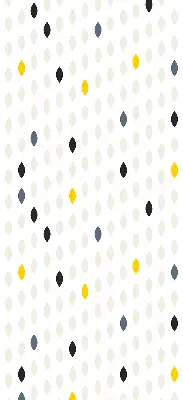 Roller blind with a colorful grains print