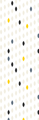 Roller blind with a colorful grains print