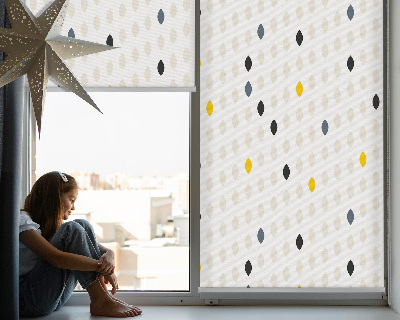 Modern roller blind Colorful grains