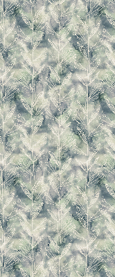 Roller blind for large window Sketch of a plant on a colored background