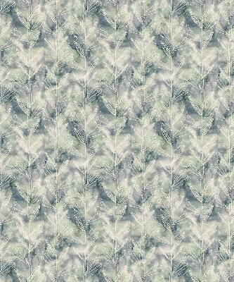 Roller blind for large window Sketch of a plant on a colored background