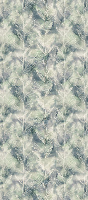 Roller blind for large window Sketch of a plant on a colored background