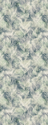 Roller blind for large window Sketch of a plant on a colored background