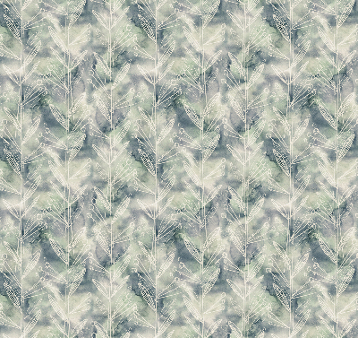 Roller blind for large window Sketch of a plant on a colored background