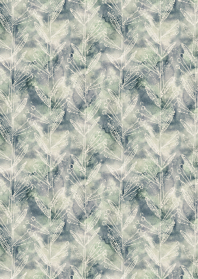 Roller blind for large window Sketch of a plant on a colored background