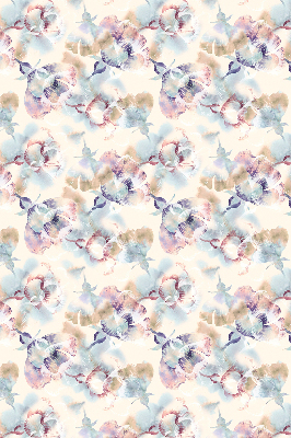 Modern roller blind Colorful painted flowers