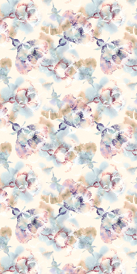 Modern roller blind Colorful painted flowers