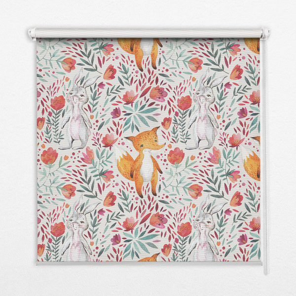 Roller blind for large window Animals and plants