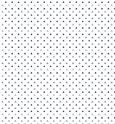 Fabric roller blind Triangles