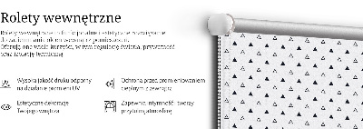 Fabric roller blind Triangles