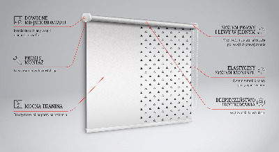 Fabric roller blind Triangles