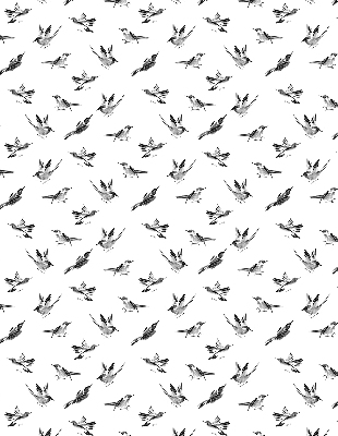 Modern roller blind Birds