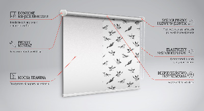 Modern roller blind Birds