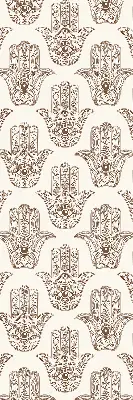Roller blind for large windows in a patterned design