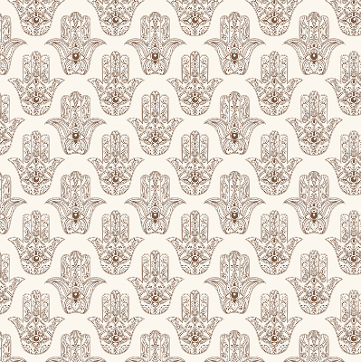 Roller blind for large windows in a patterned design