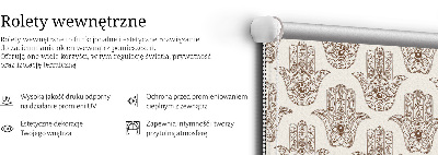Roller blind for large window Pattern