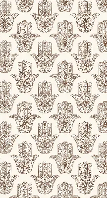 Roller blind for large windows in a patterned design