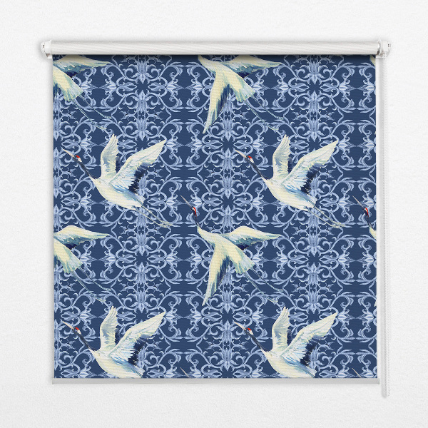 Modern roller blind Herons