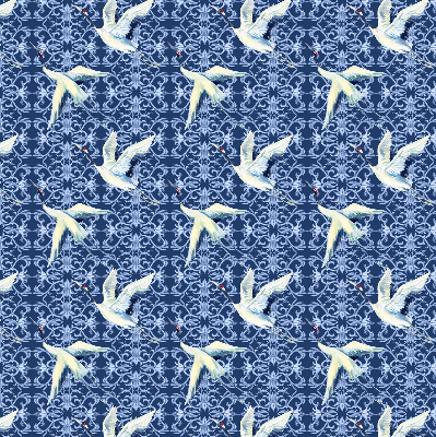 Modern roller blind Herons