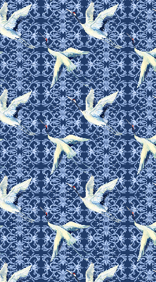 Modern roller blind Herons
