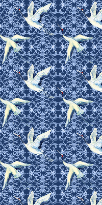Modern roller blind Herons