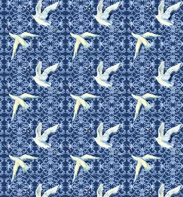 Roller blind modern herons design