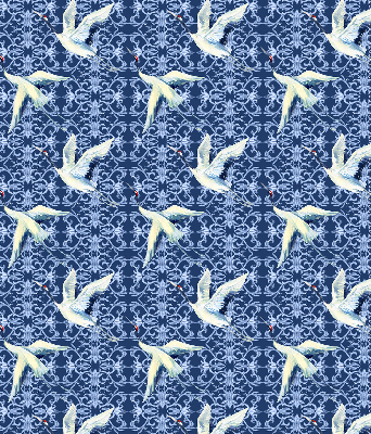 Modern roller blind Herons