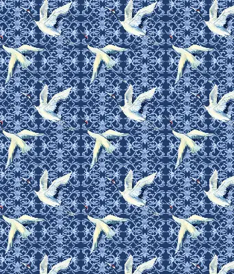 Roller blind modern herons design