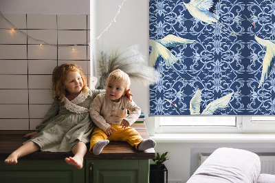 Modern roller blind Herons