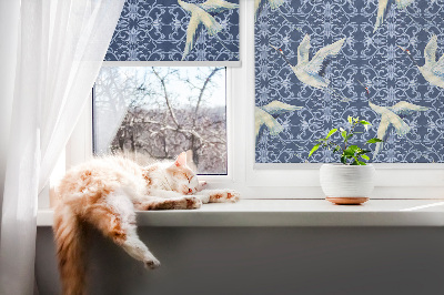 Modern roller blind Herons