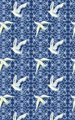 Modern roller blind Herons