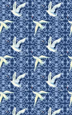 Roller blind modern herons design