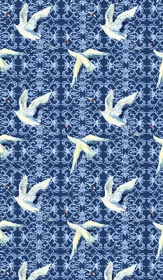 Roller blind modern herons design