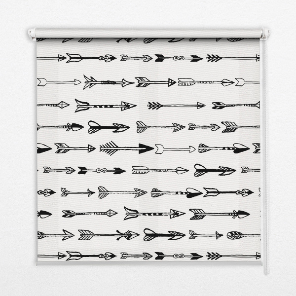 Fabric roller blind Sketch of arrows