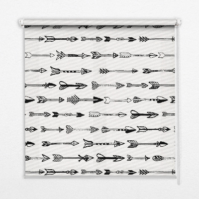 Fabric roller blind Sketch of arrows